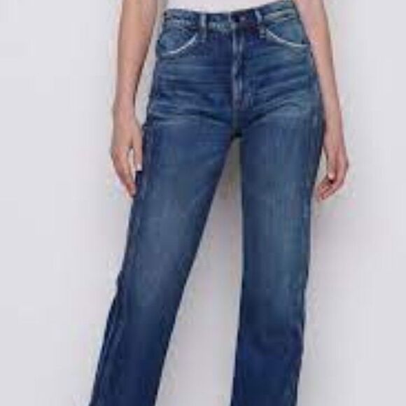 FRAME Le Jane Angled Seams in Kessler Straight Leg Jeans‎ Size 26
